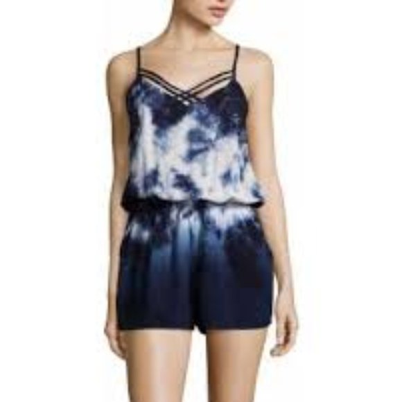 Arizona Jean Company Pants - 3/$20 Arizona Blue Tie Dye Romper NWT Medium